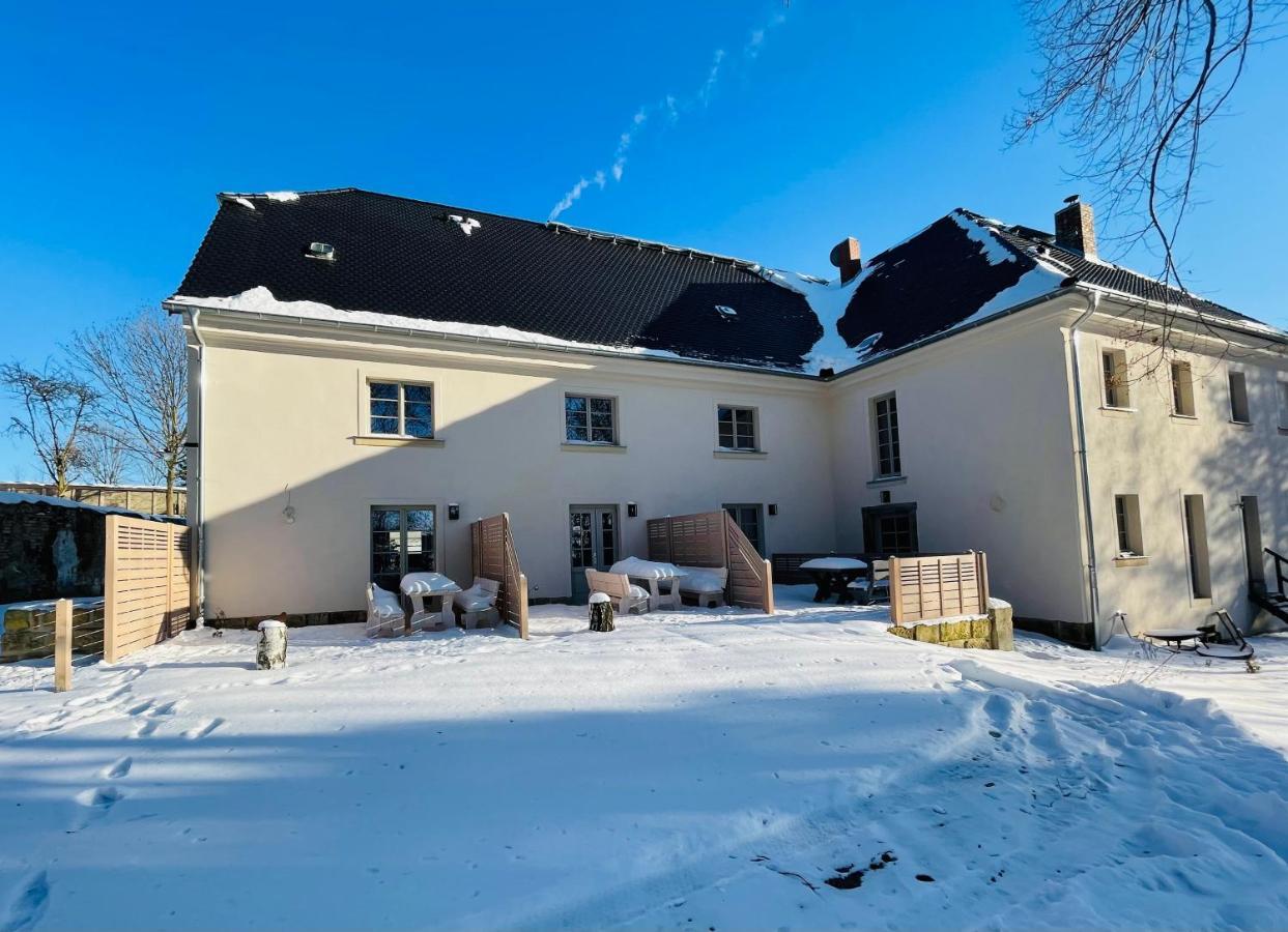 Farmhouse Eckartsberg Im Zittauer Gebirge - Ferienwohnung Mit 2 Schlafzimmern, Terrasse Und Wallbox Mittelherwigsdorf Dış mekan fotoğraf